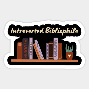 Introverted Bibliophile Sticker